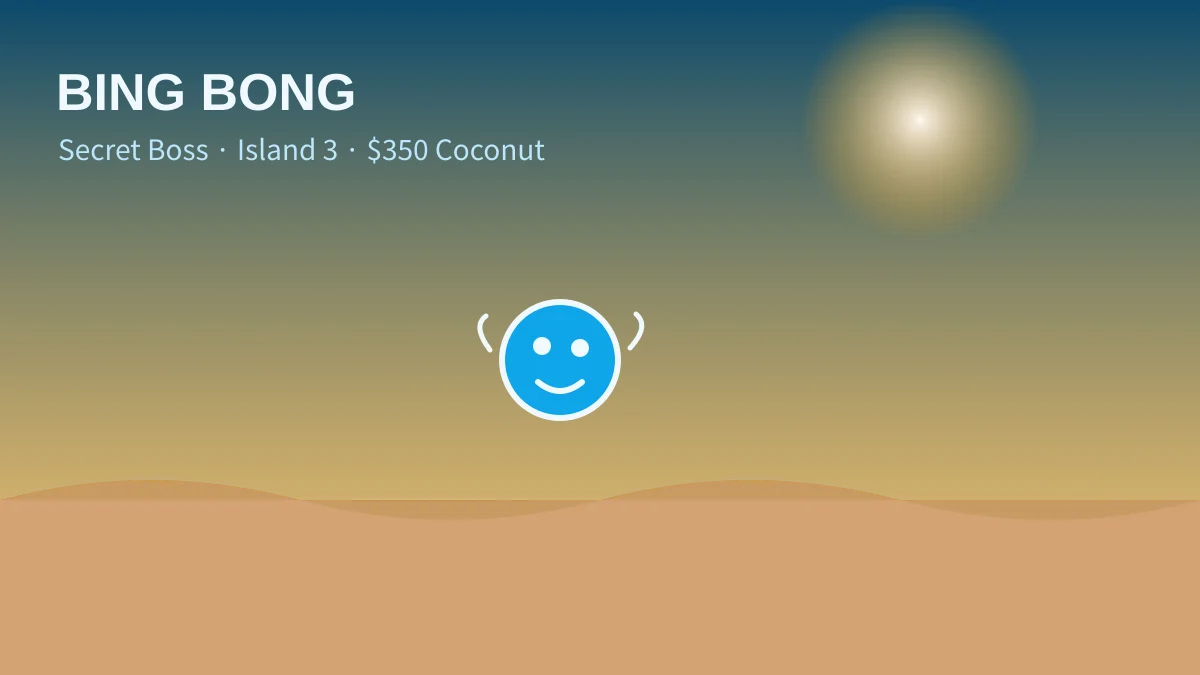 Bing Bong bounces across the third island's beach